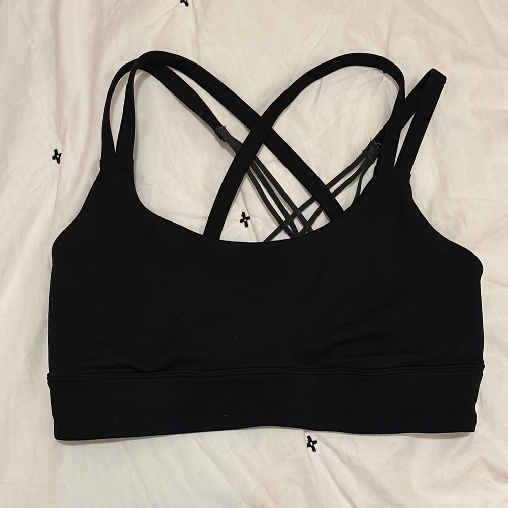 Women's Black Strappy Bralette